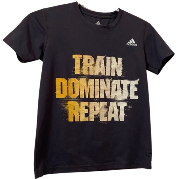 Adidas short sleeve T-shirt. Navy. Size: S youth. - Picture 1 of 5